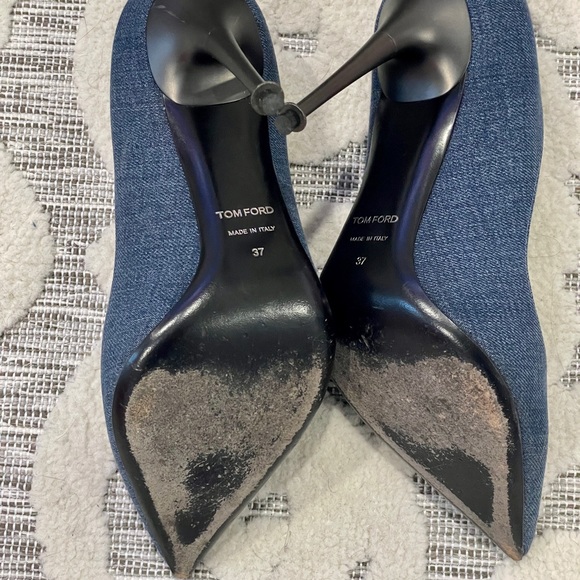 💥 TOM FORD💥 denim pin heel pump - Picture 5 of 10